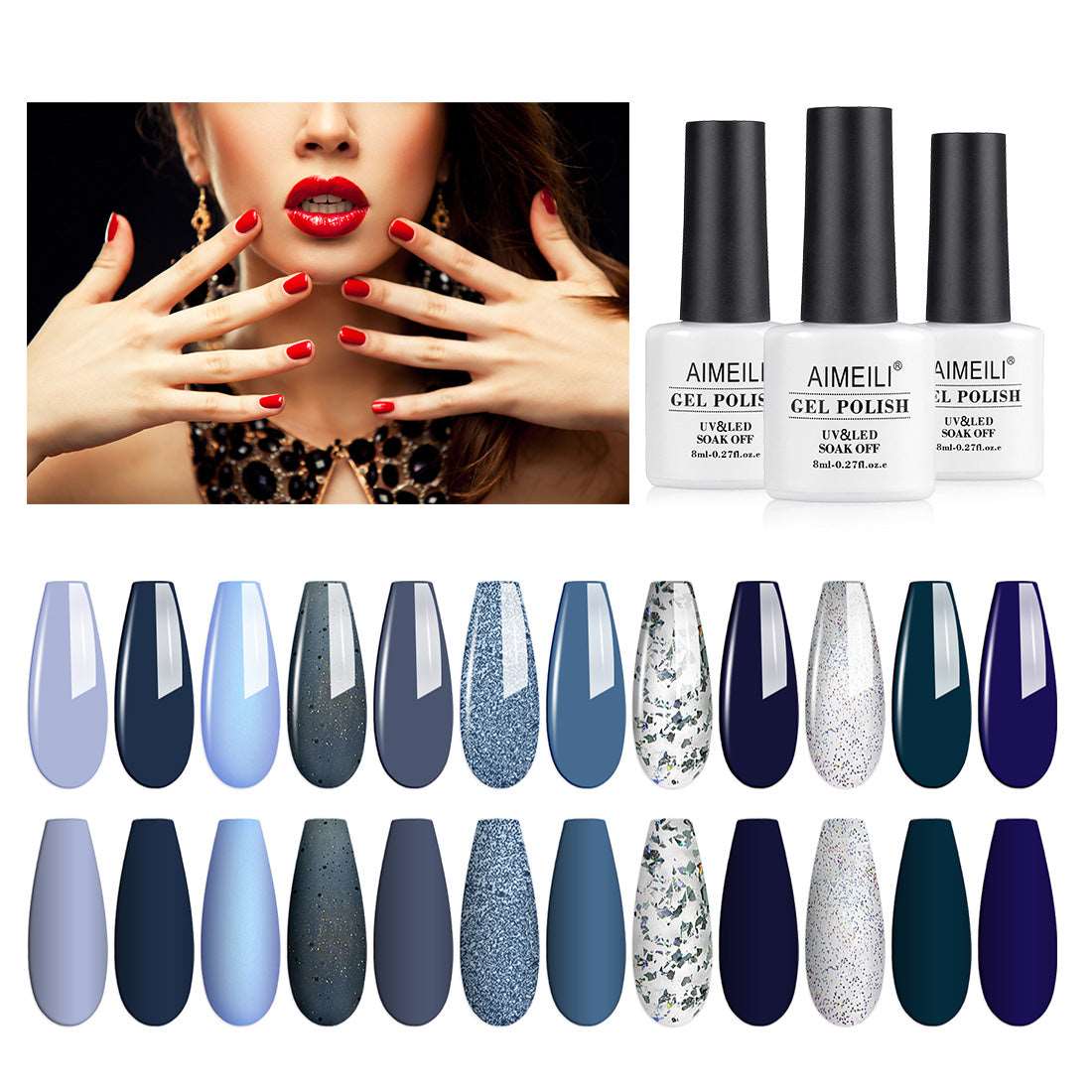 nail polish blue