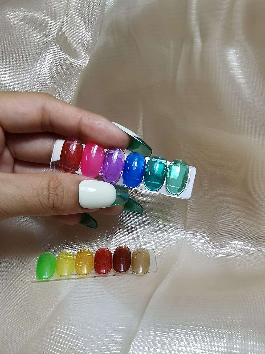 transparent pink nail polish