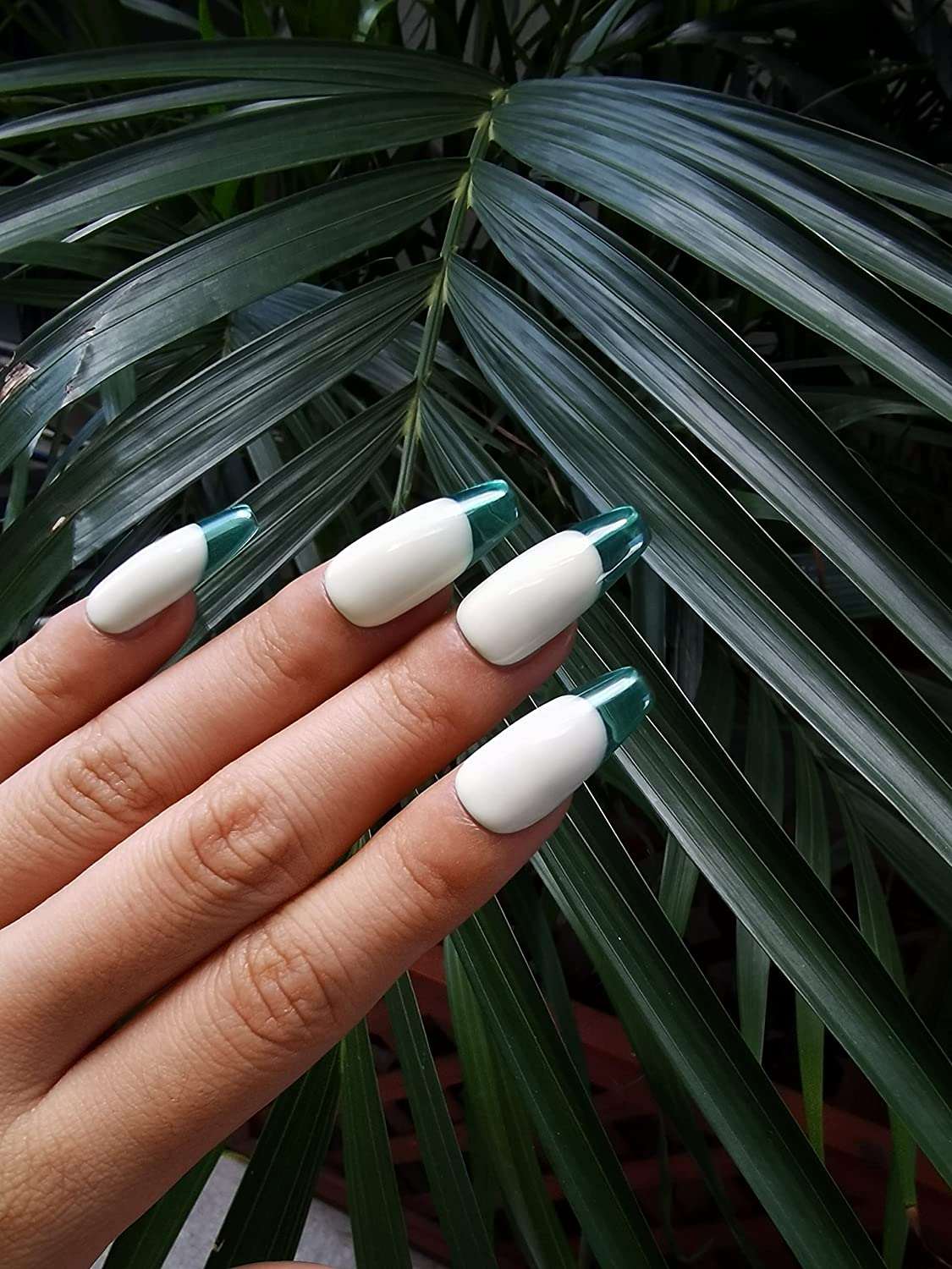 transparent gel nails