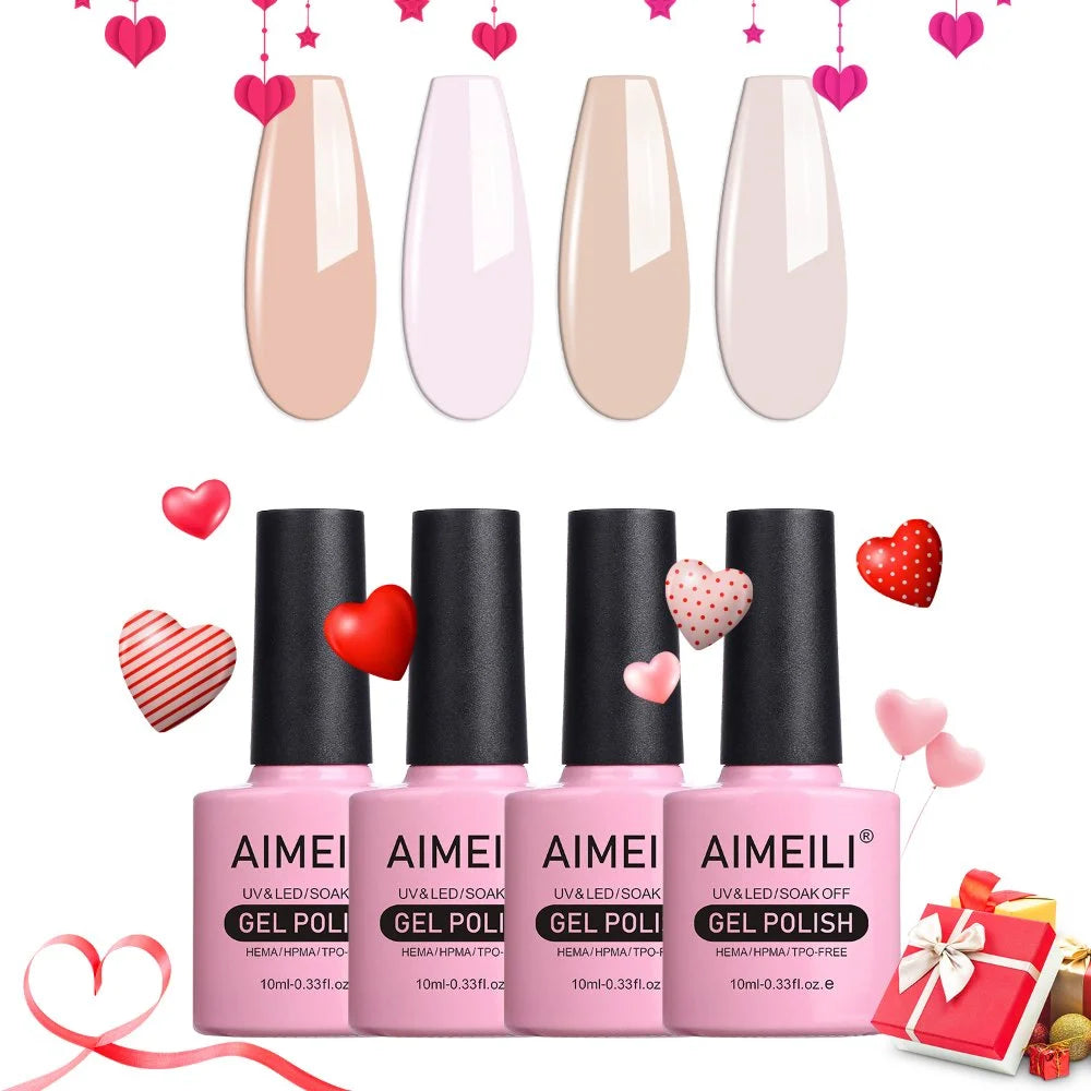 sheer nude gel polish