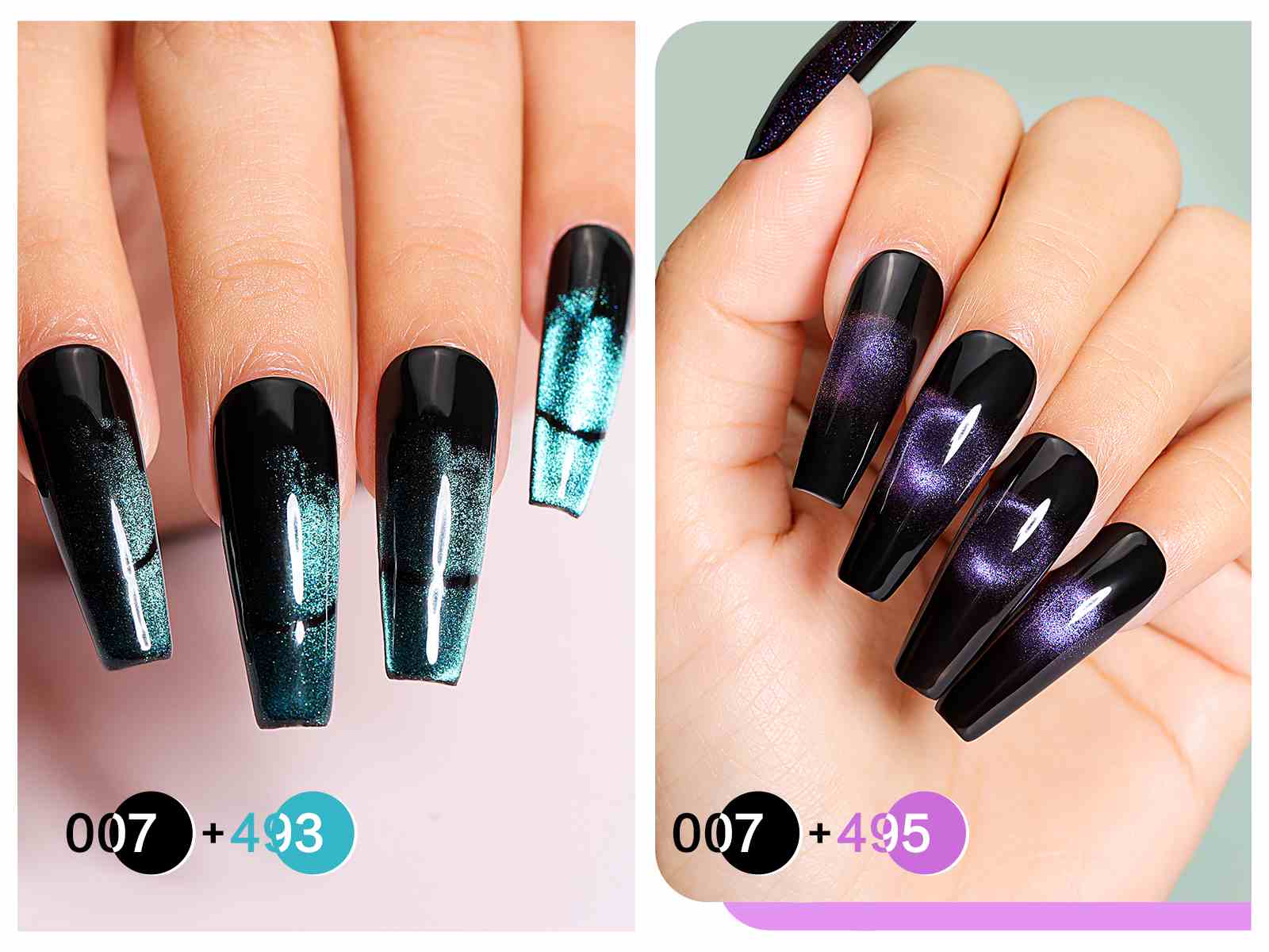 cat eye nail designs