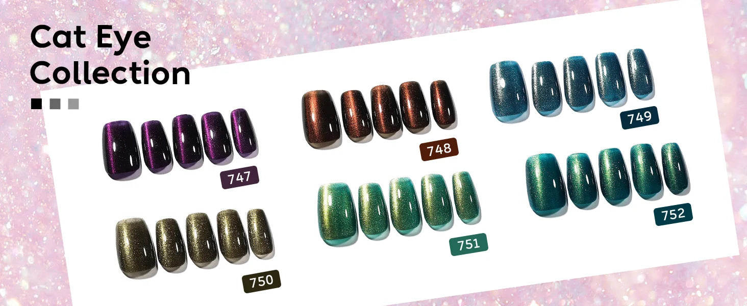 AIMEIL Colorful cat eye nail gel