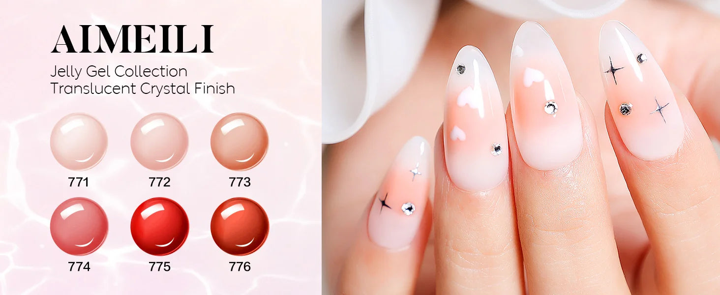 translucent jelly nail polish