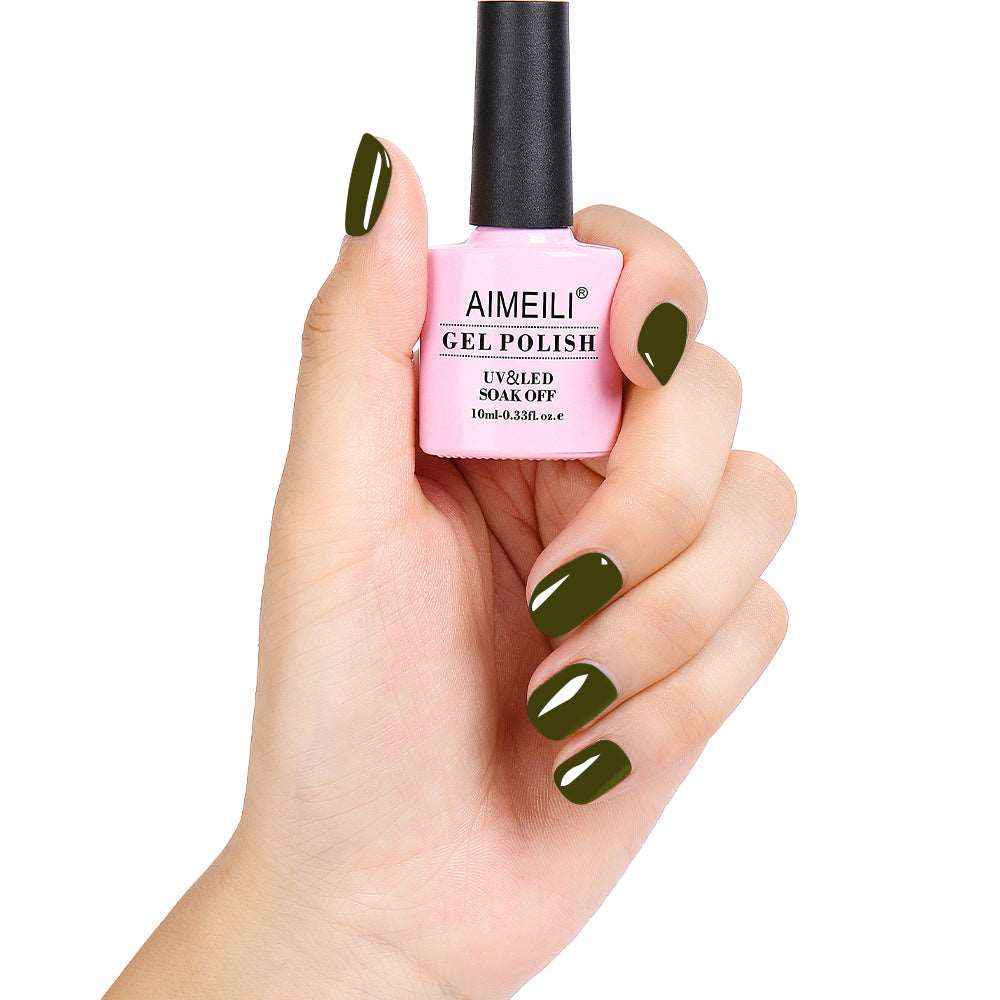 olive green nail polish
