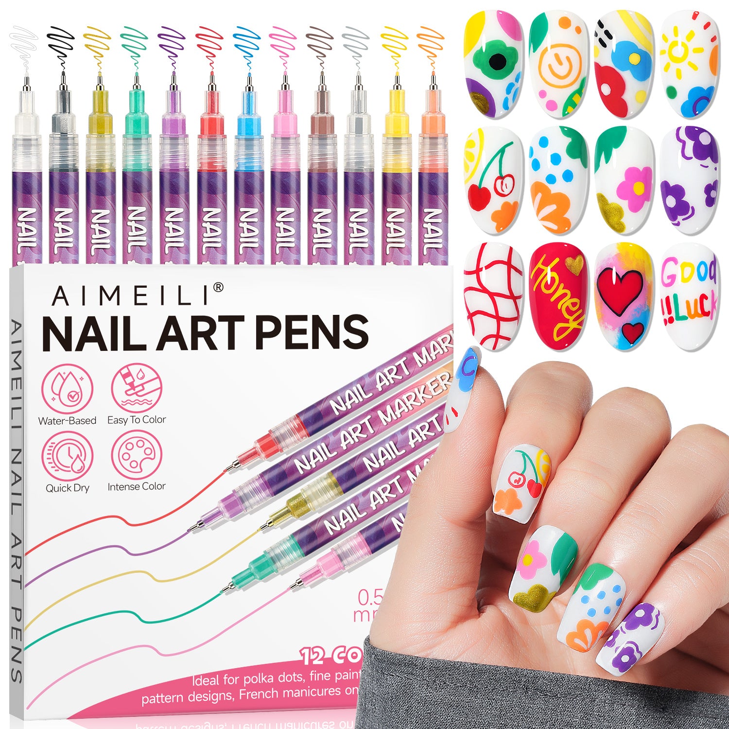 Nail Art Pens Set-02