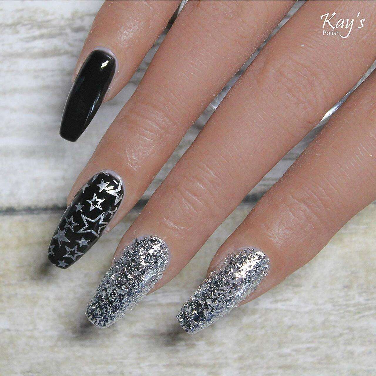 black nail polish on men