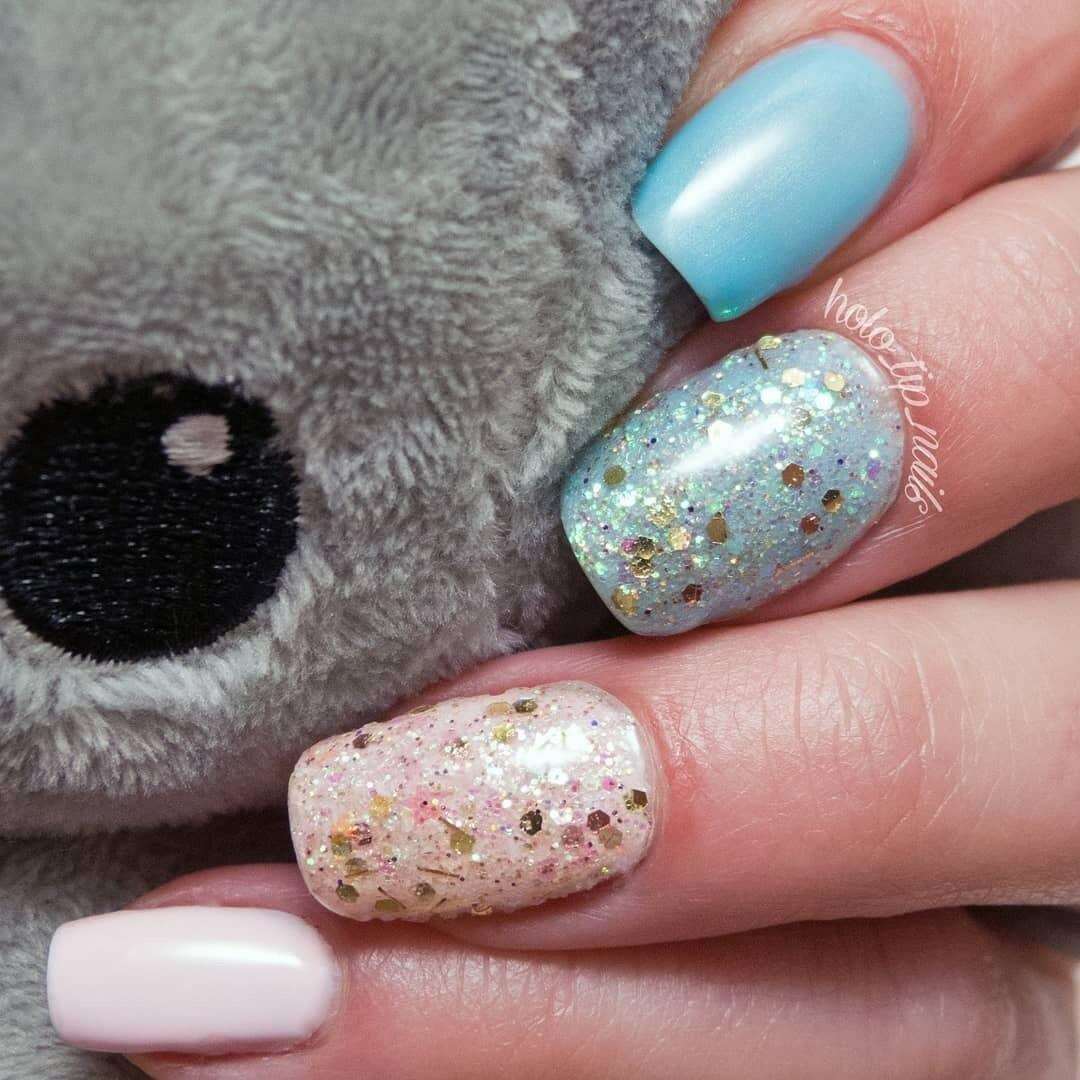 jelly milky pink nails