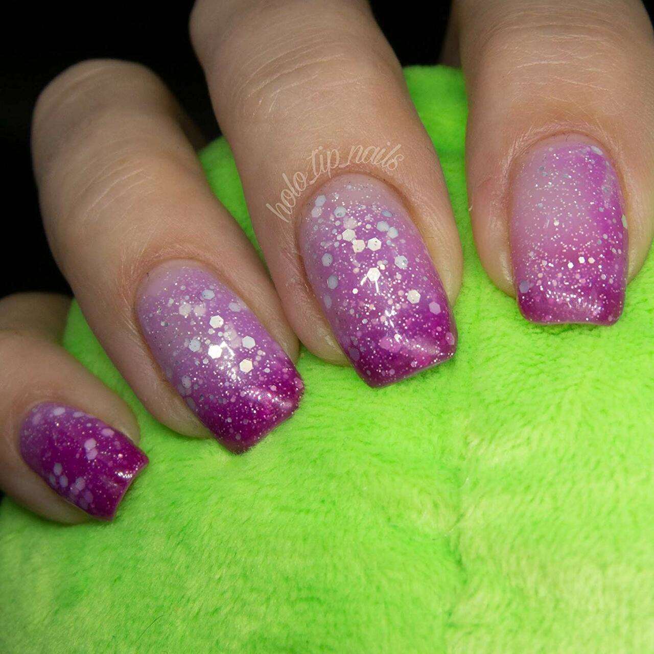 reflective glitter gel polish