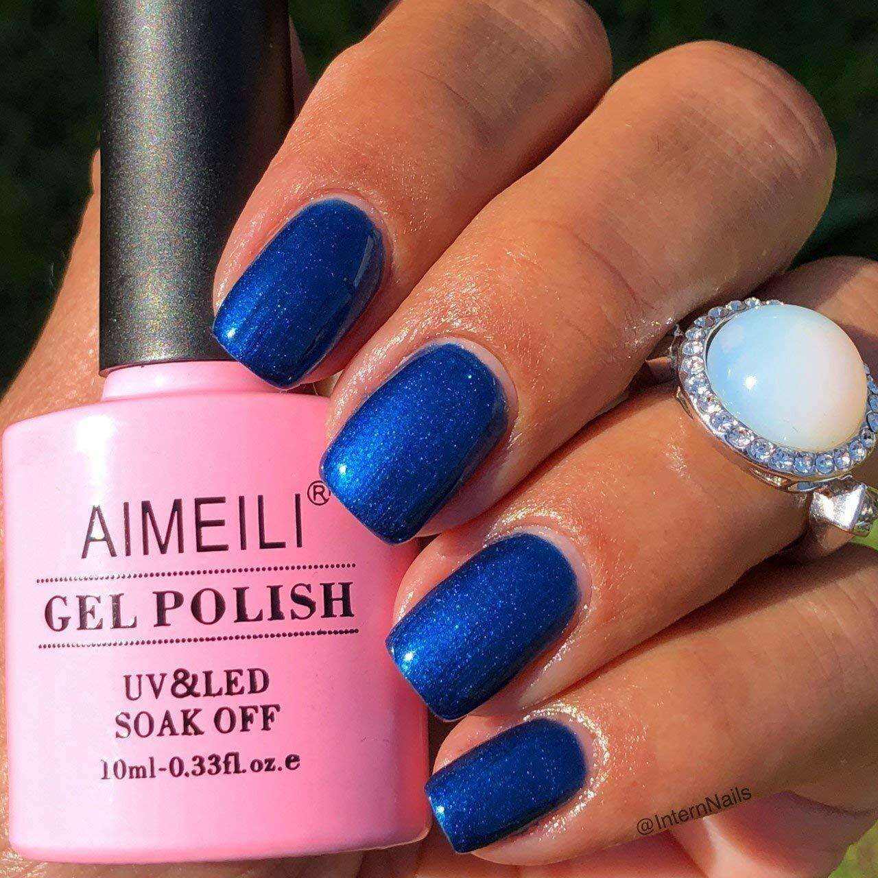 midnight blue nail designs