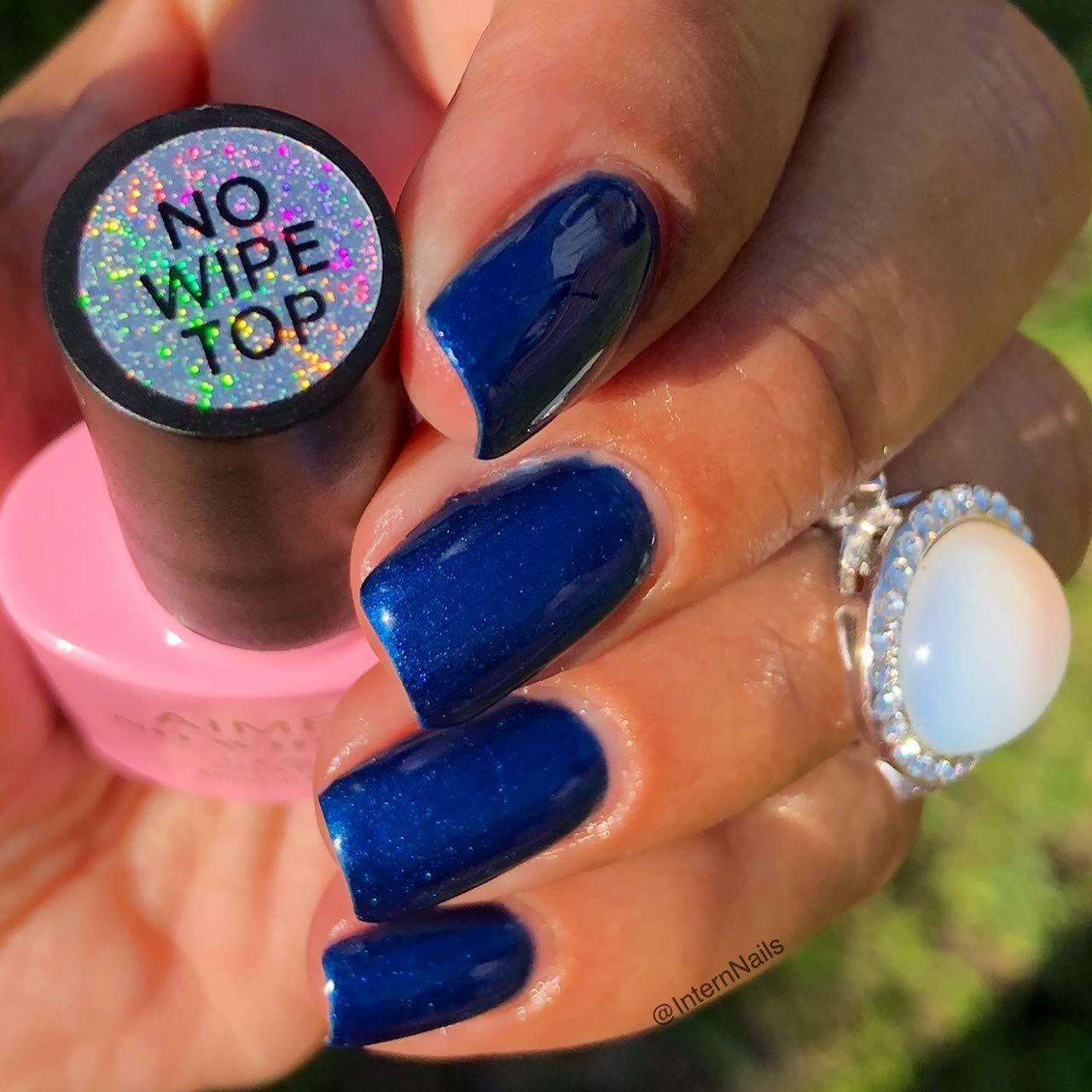 midnight blue gel nail polish