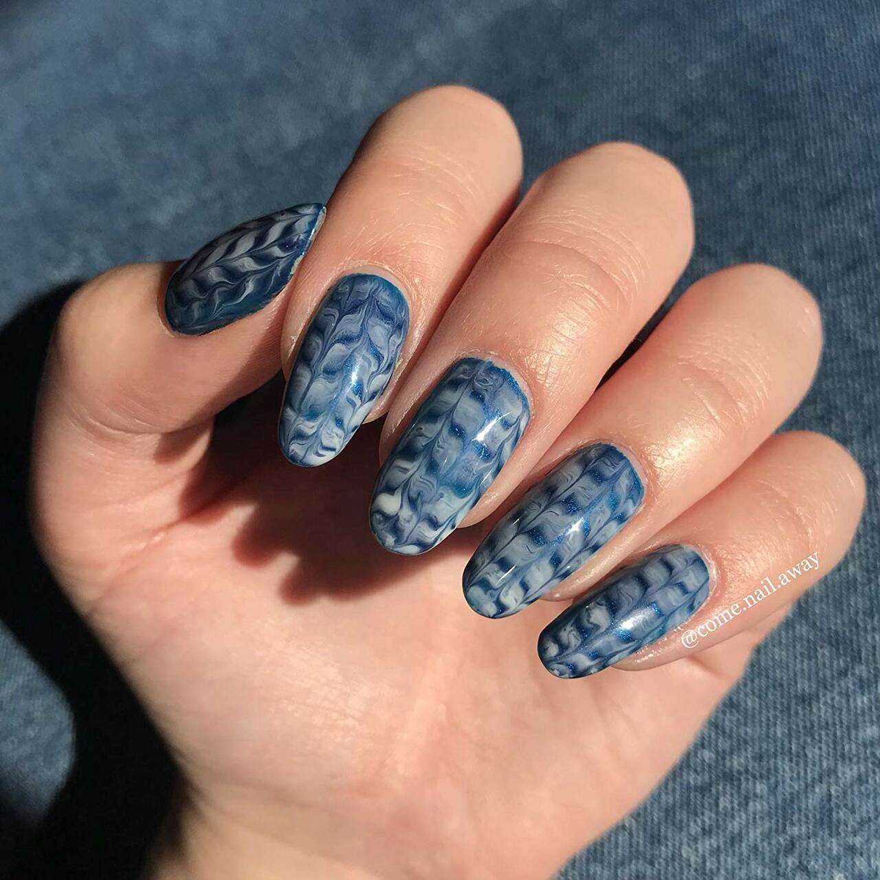 blue nail designs