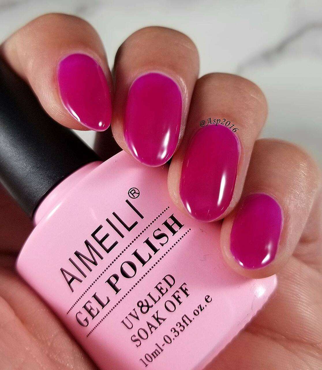 pink purple nails