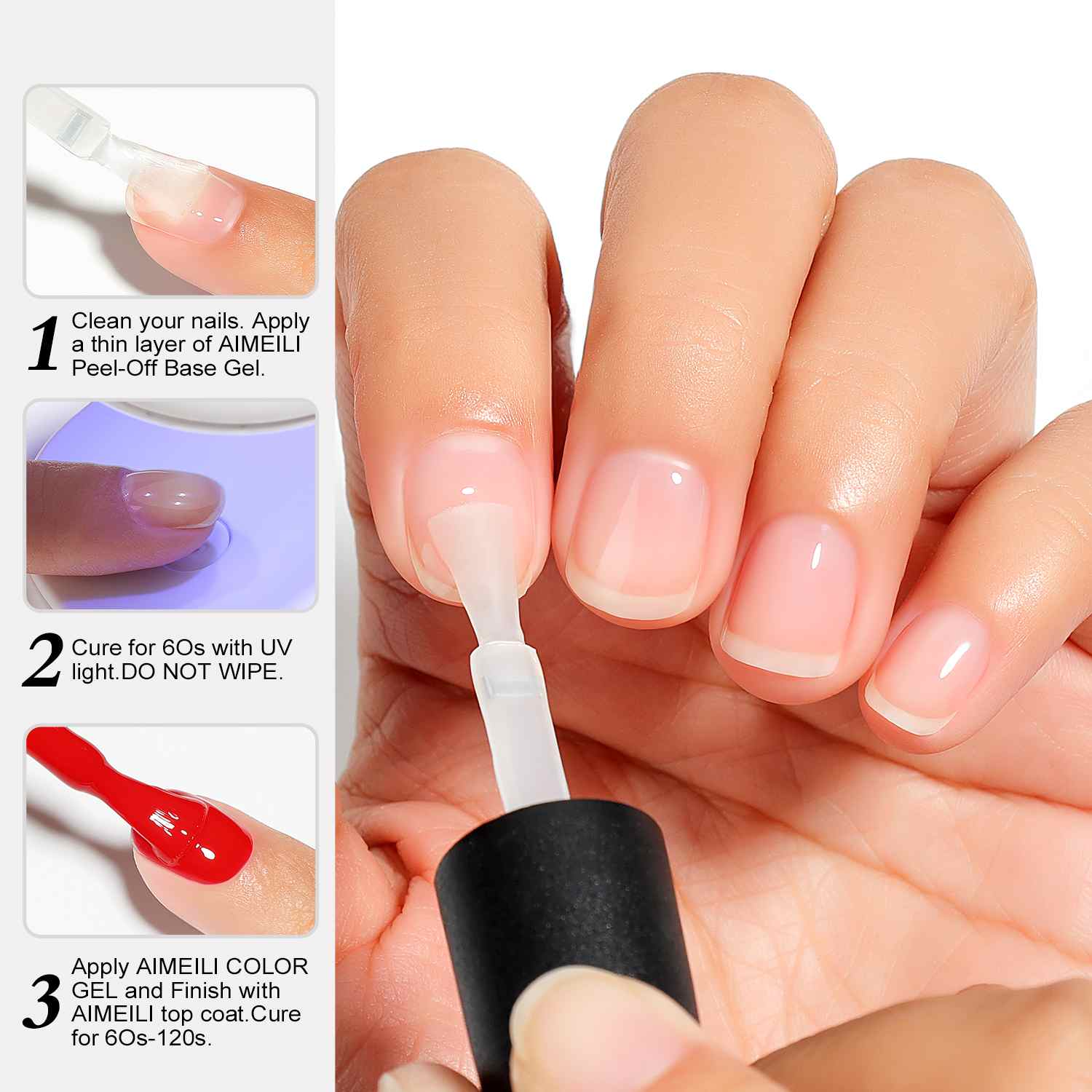 how to use the peel off base coat gel polish