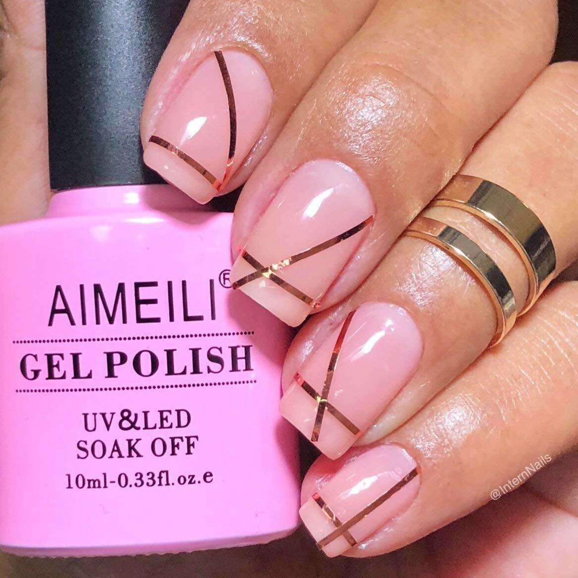 pink nails design