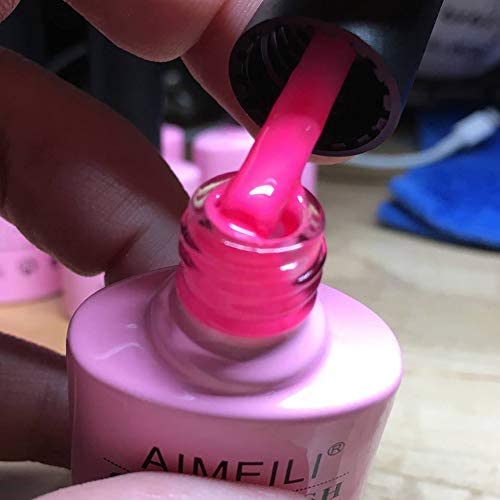 best neon pink gel polish
