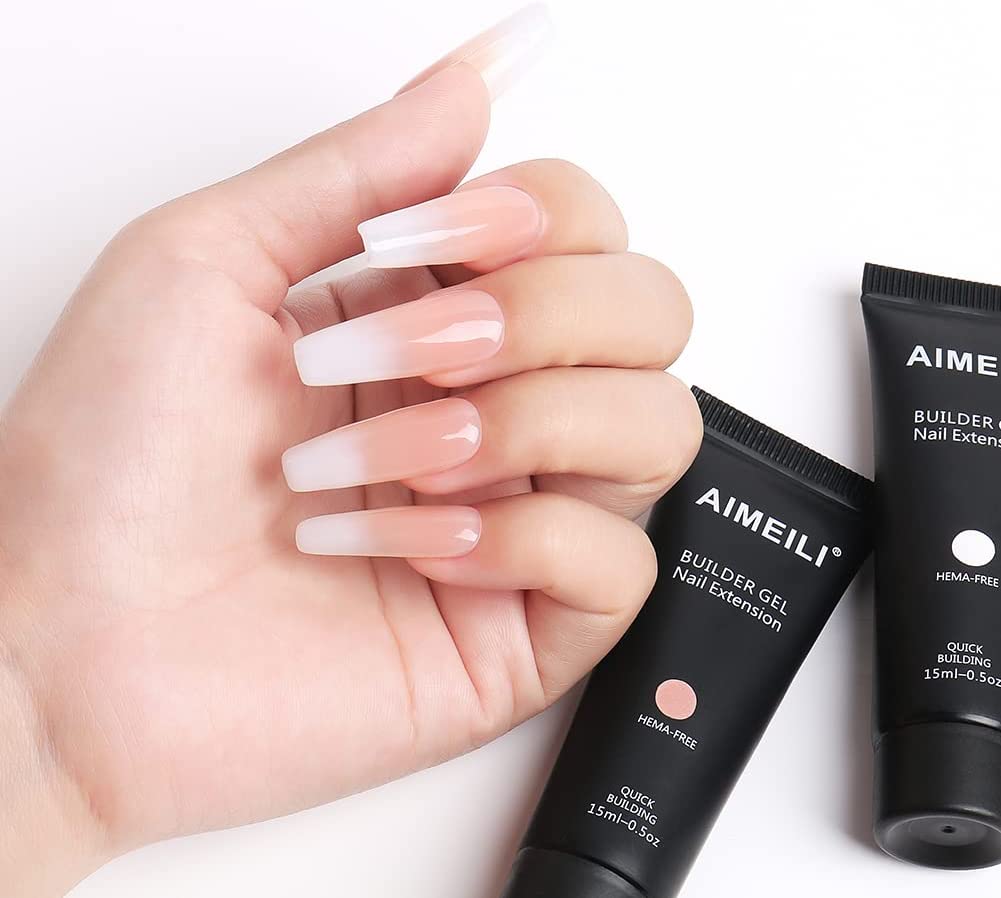 how to use nail forms with builder gel