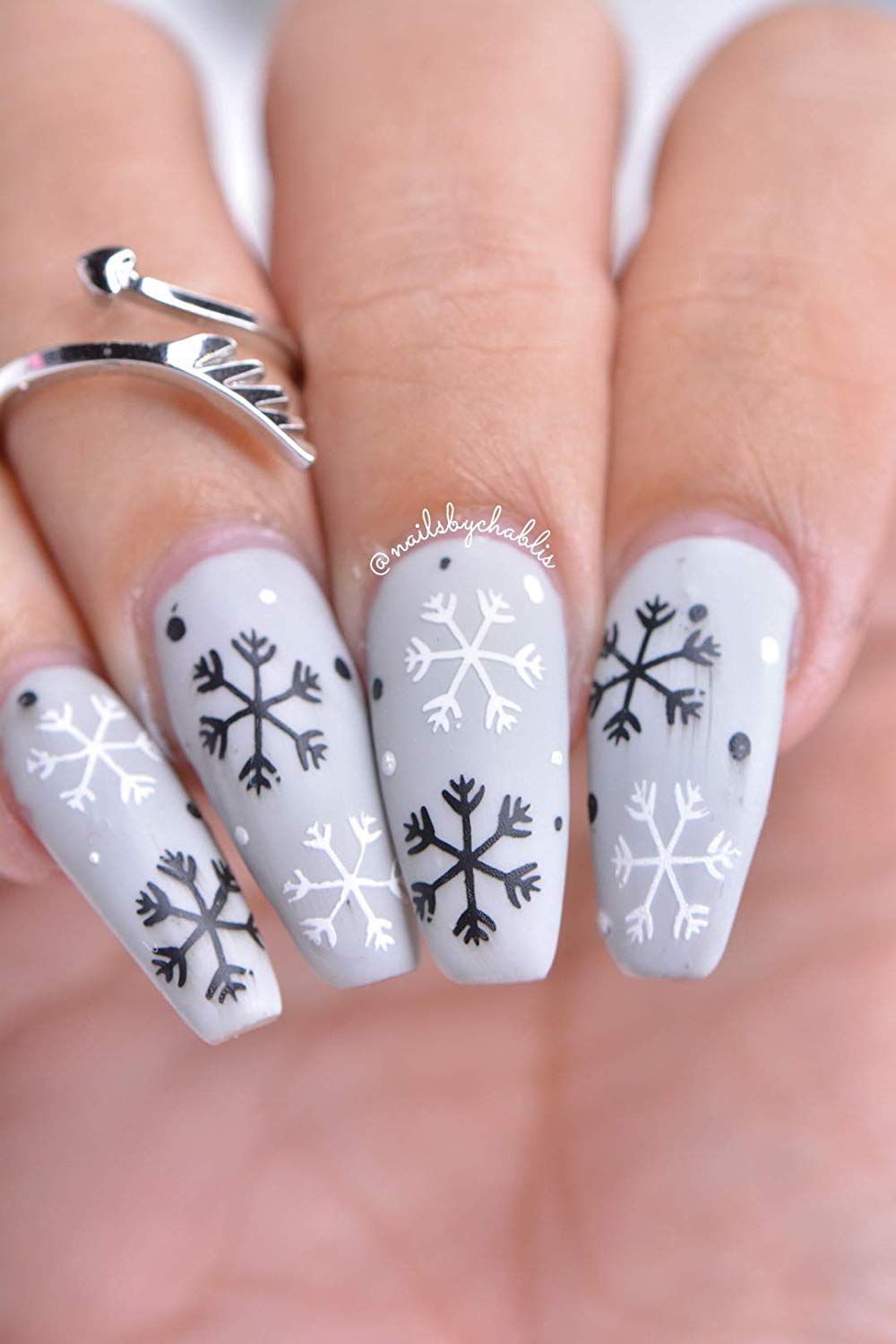 light grey nail polish