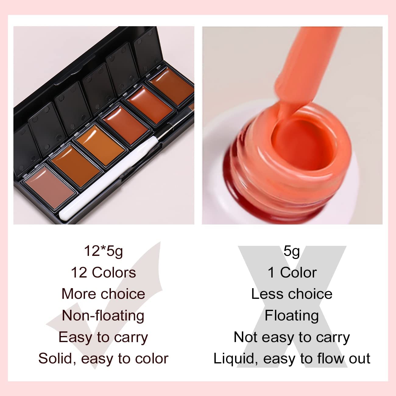 solid gel polish palette