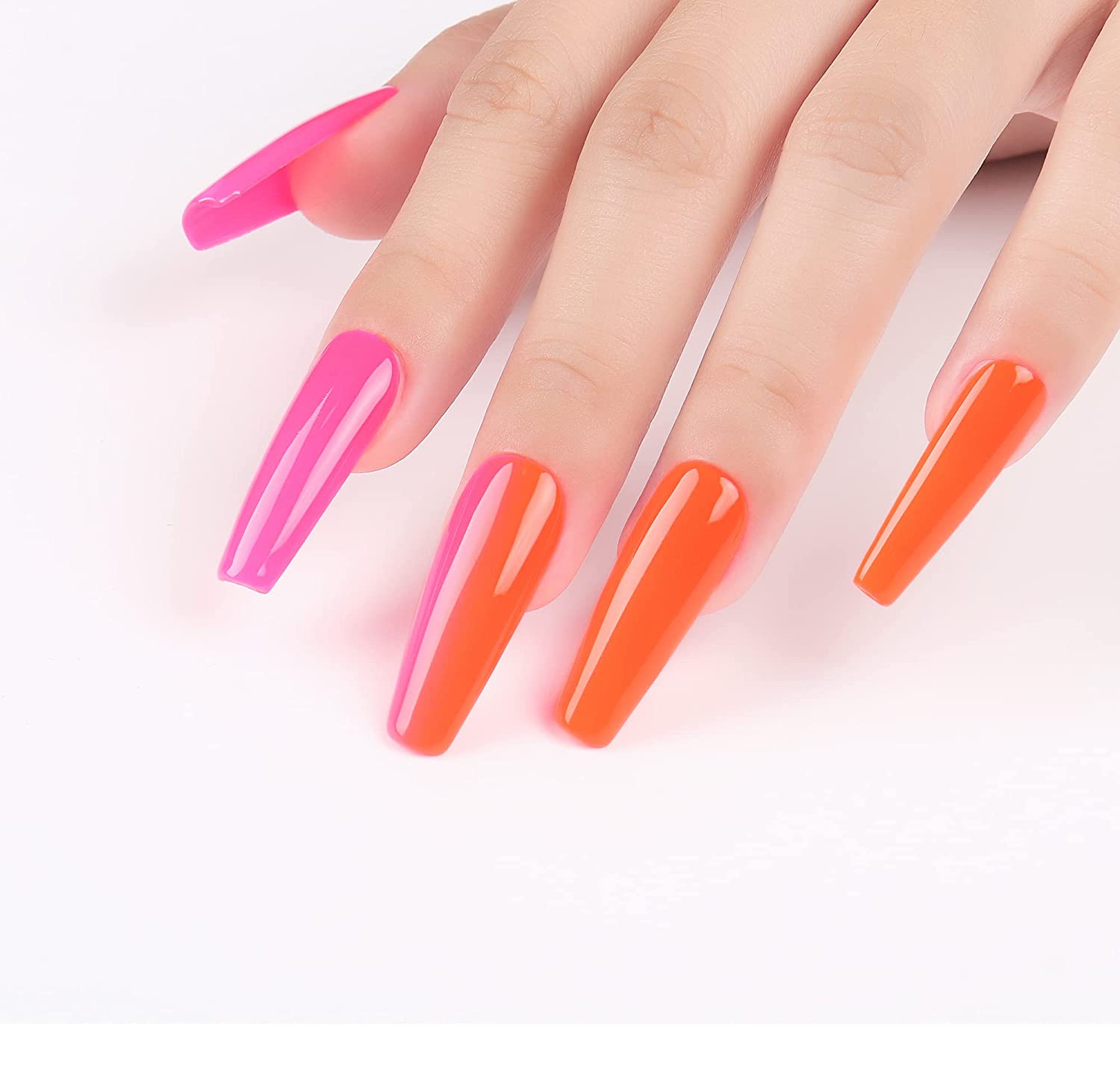 light orange nail polish
