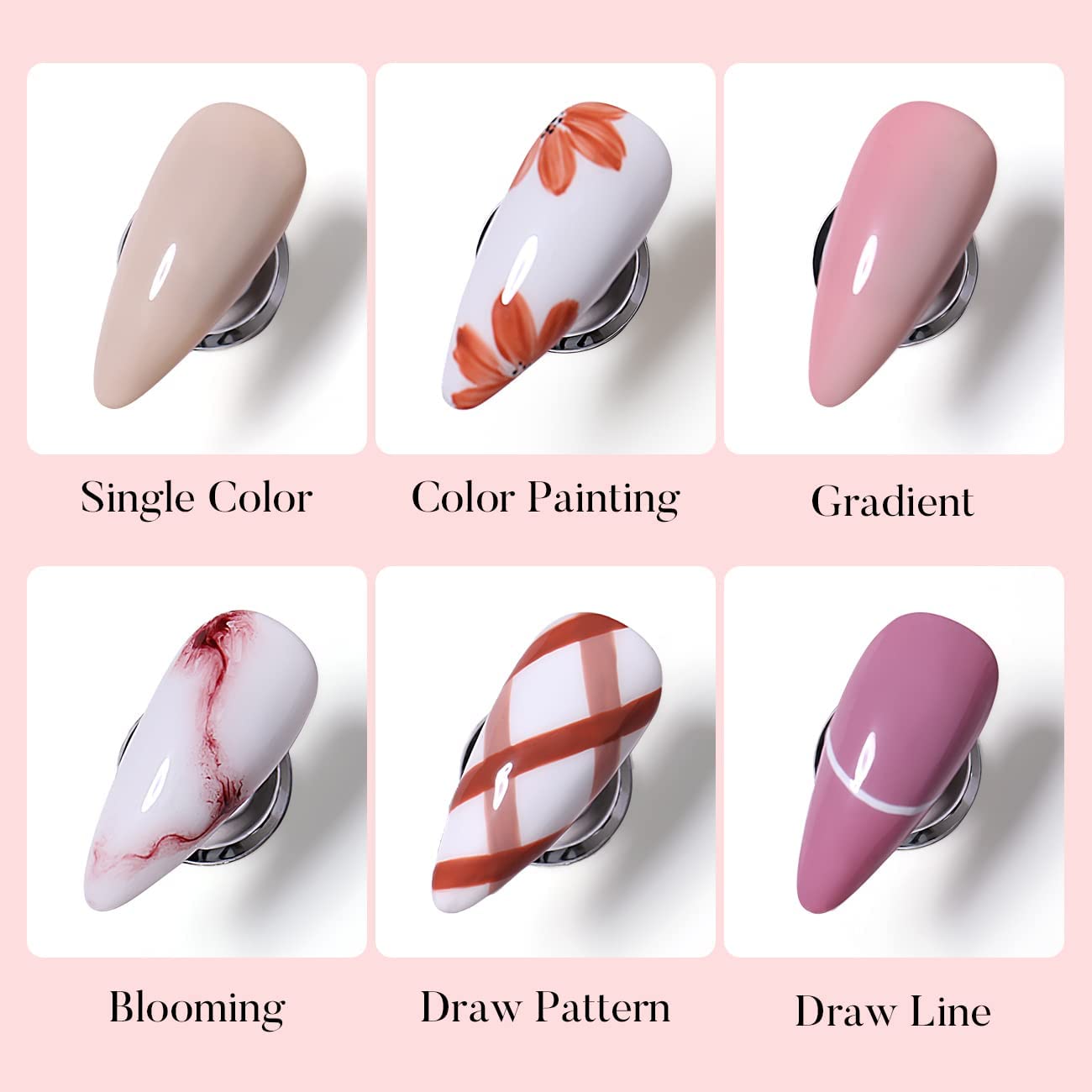 cute hand painted nail designs