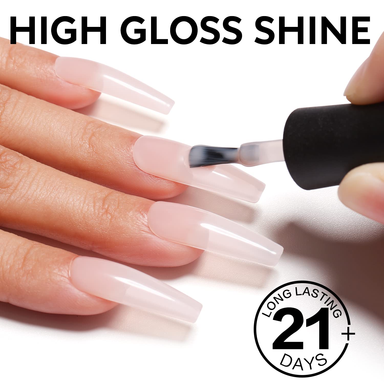 nude gel nails