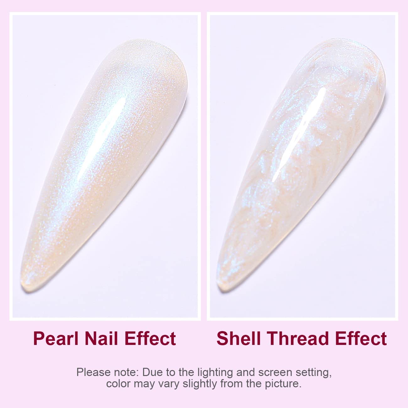 white chrome nail polish