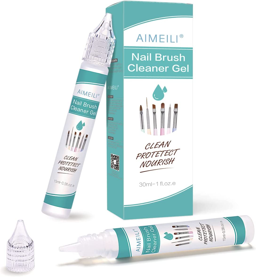 Aimeili Cleaner Gel for Acrylic Nail Paint Manicure Brushes Cleaning