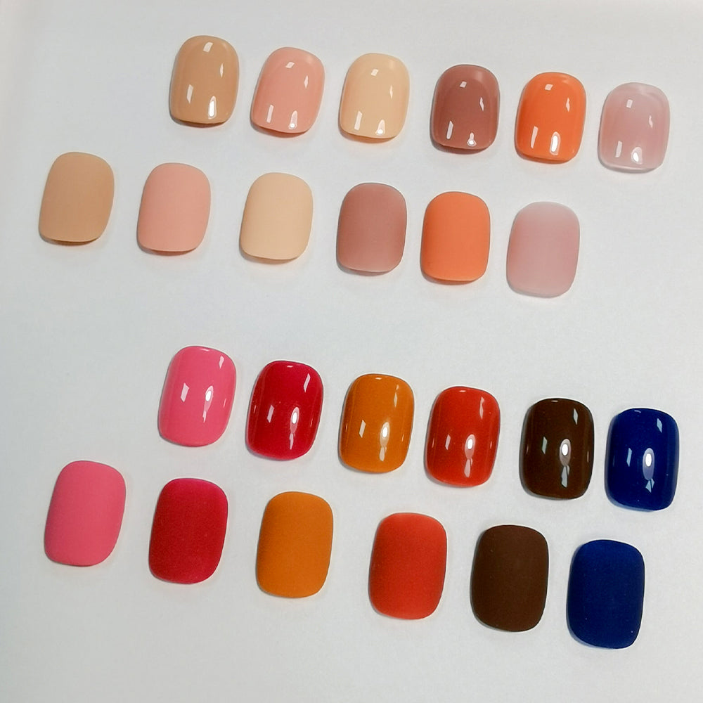 Wine Brown Neutral Gel Nail Polish (SET12-4_8ML)