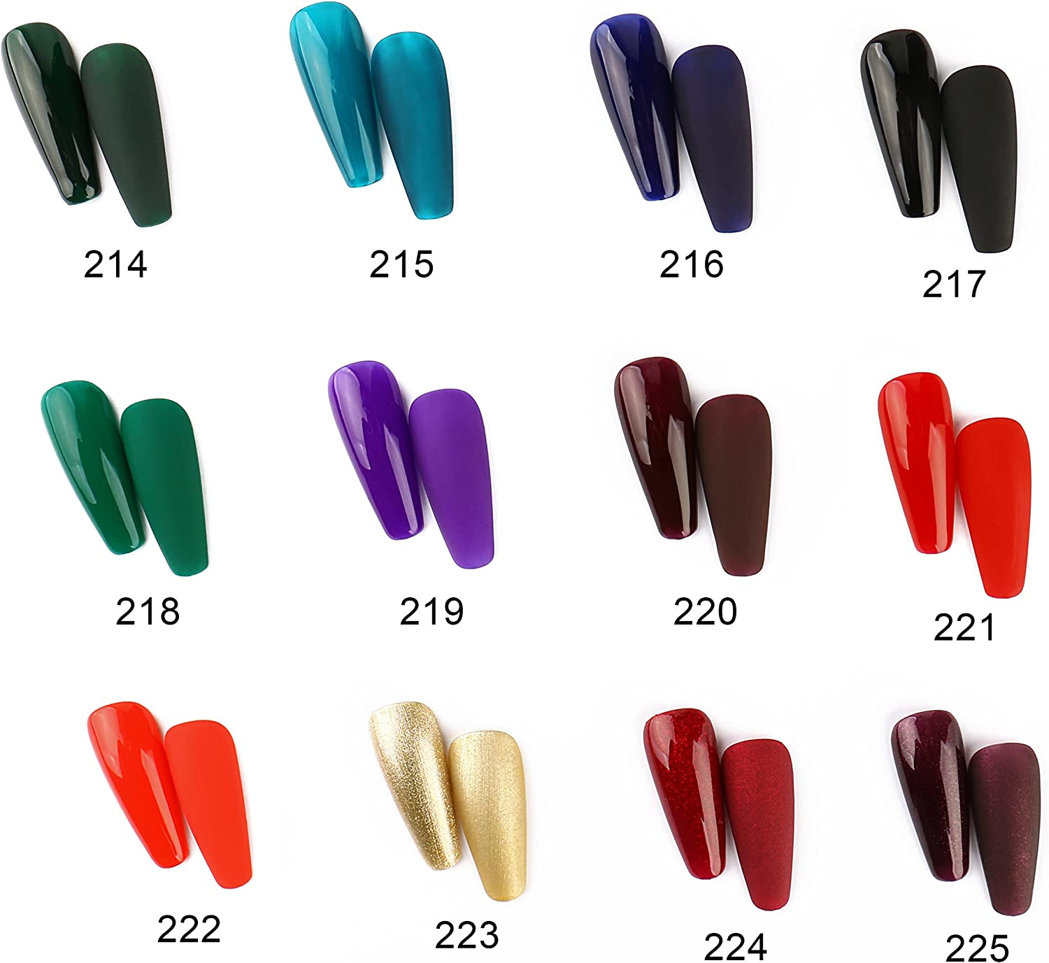 emerald green nails with gold