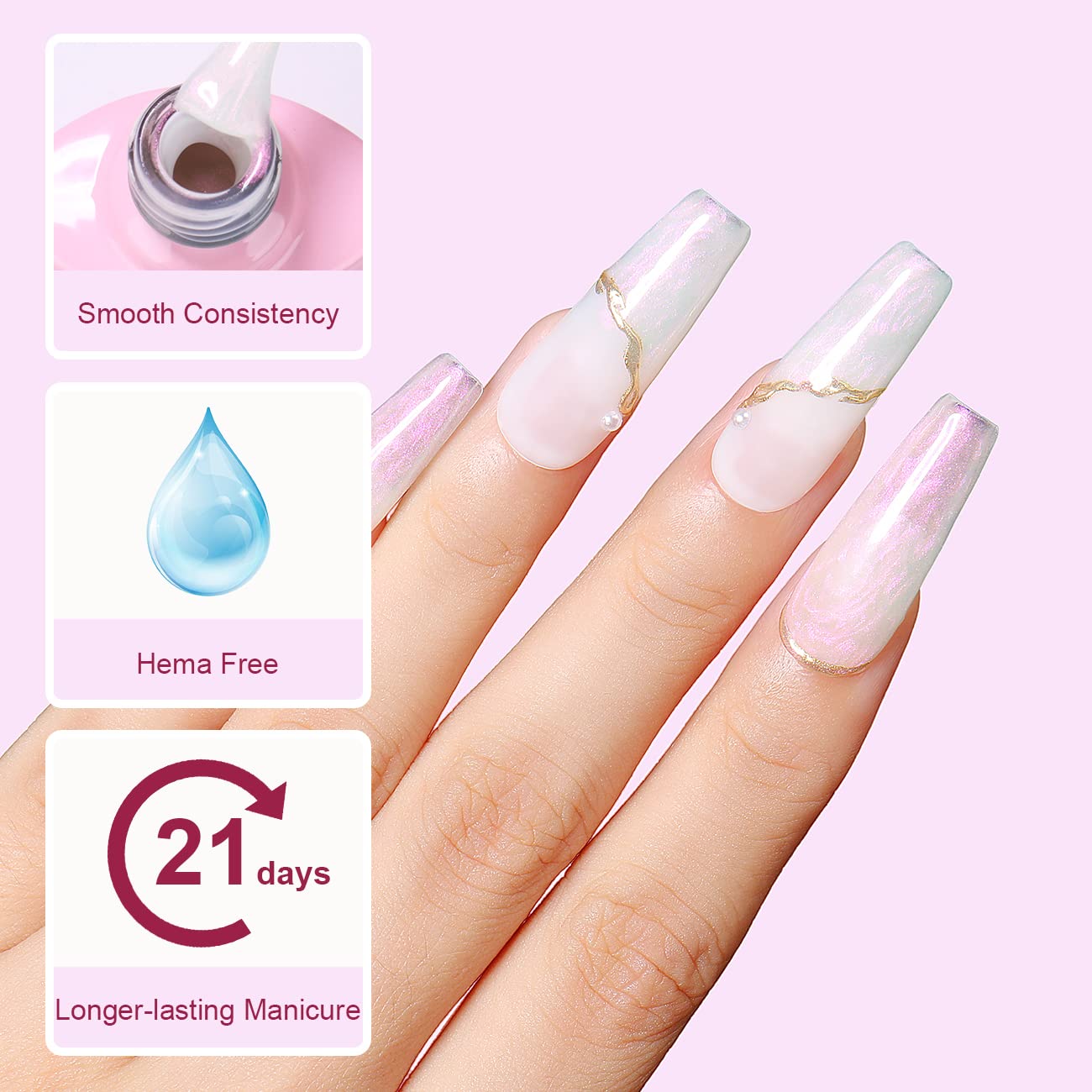 pearl gel nail polish