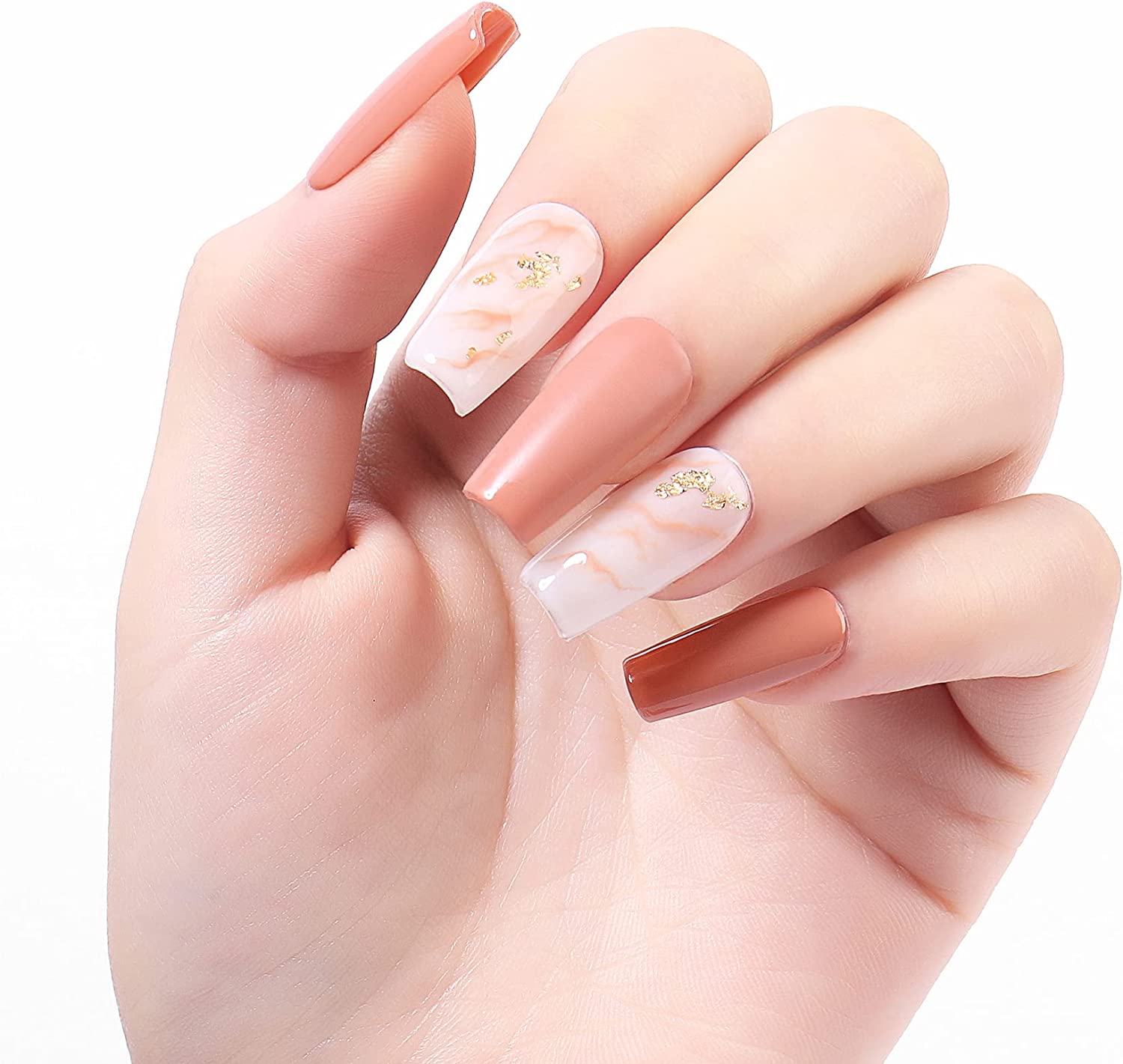nude brown nail polish