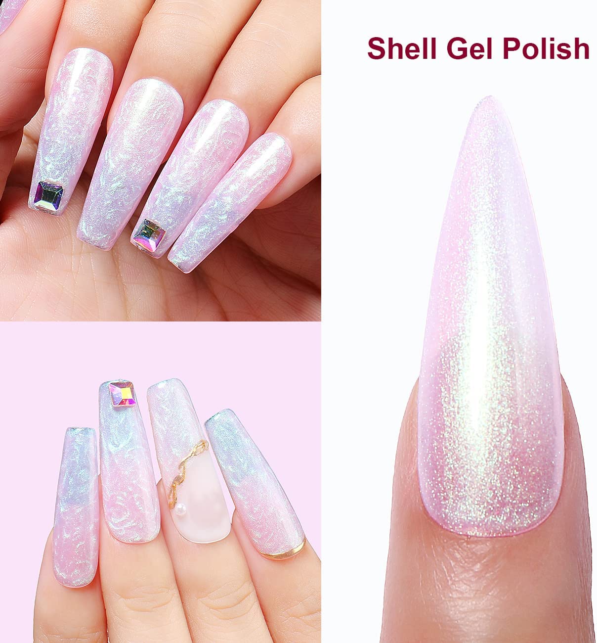 pearlescent gel nail polish