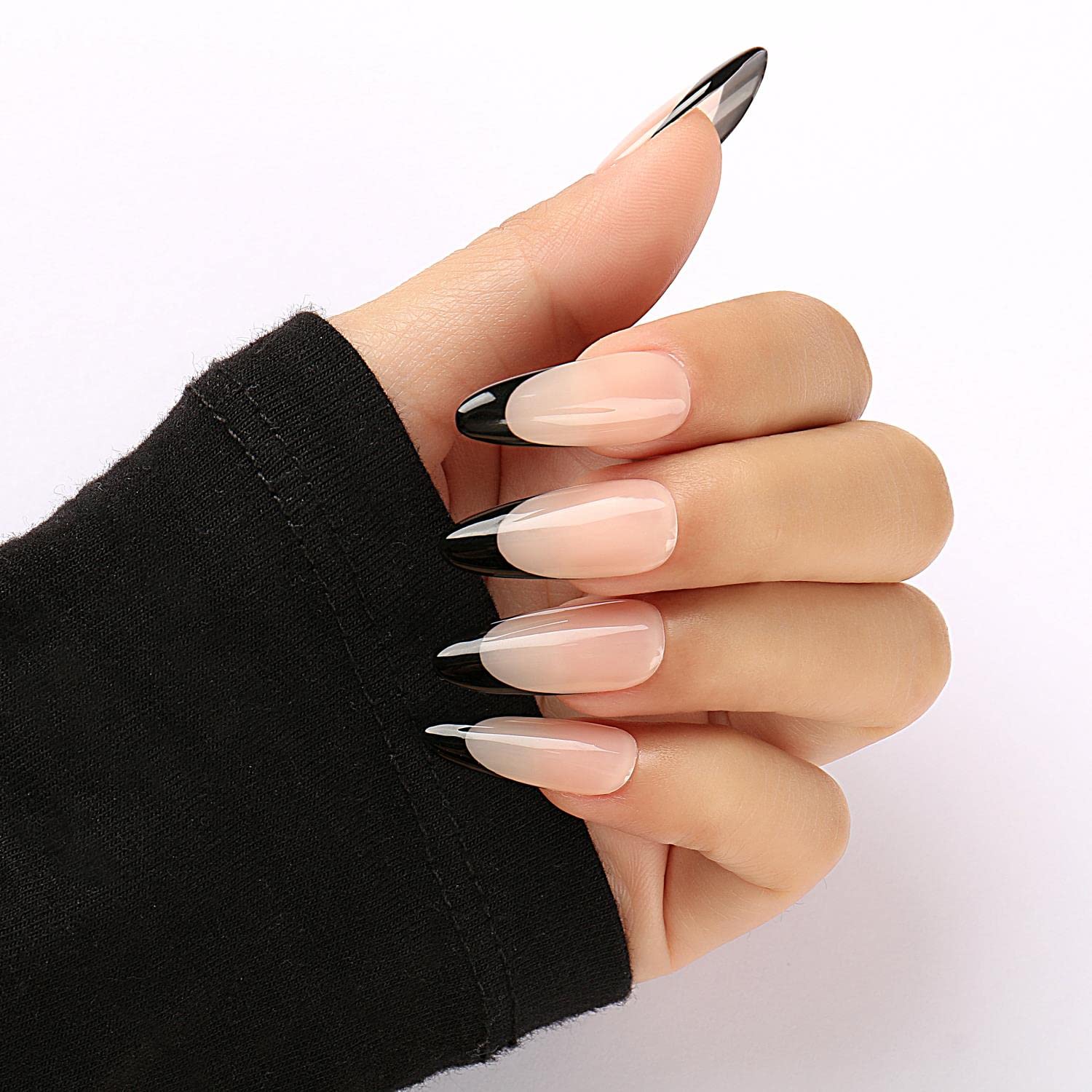 pink french tip nails