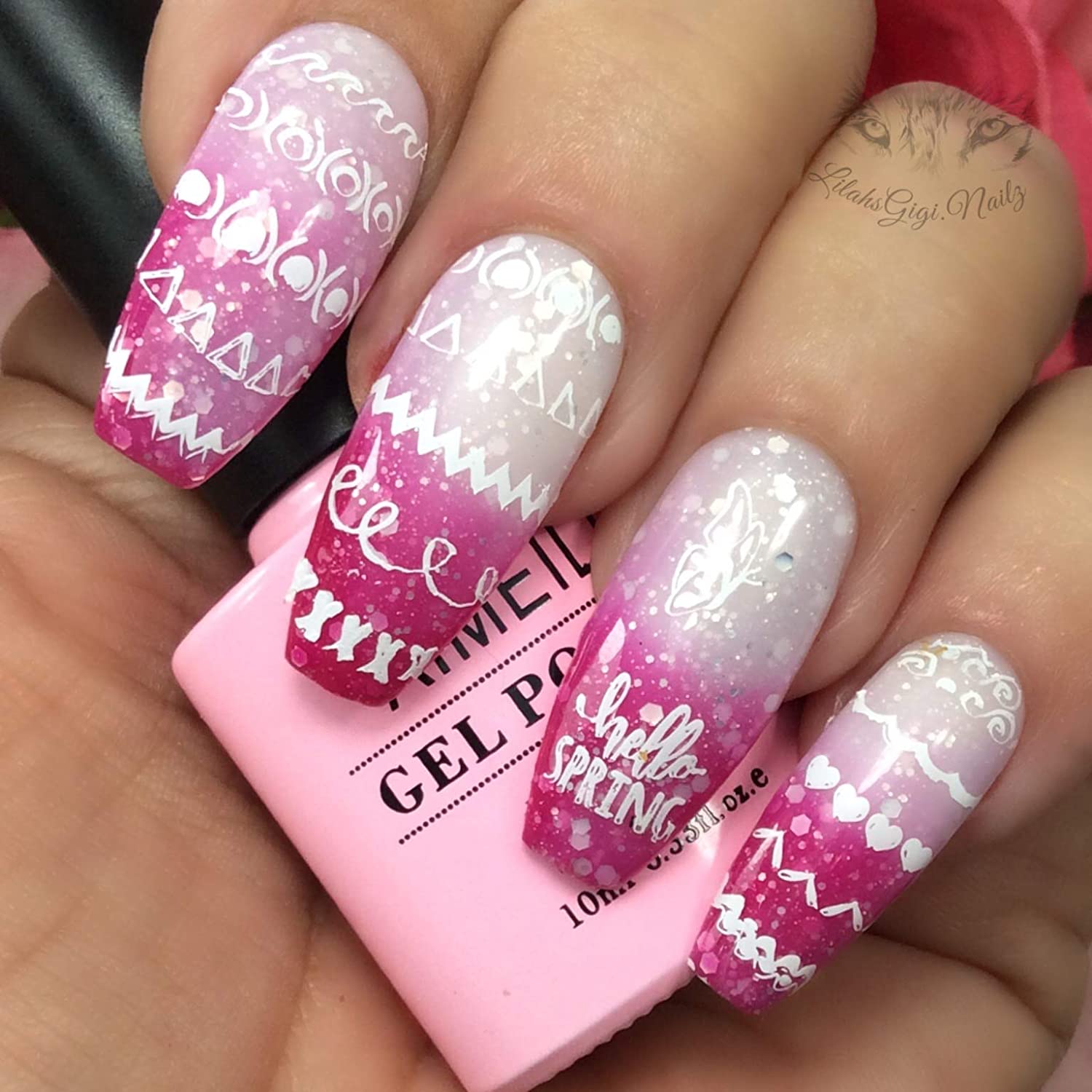 reflective glitter gel polish