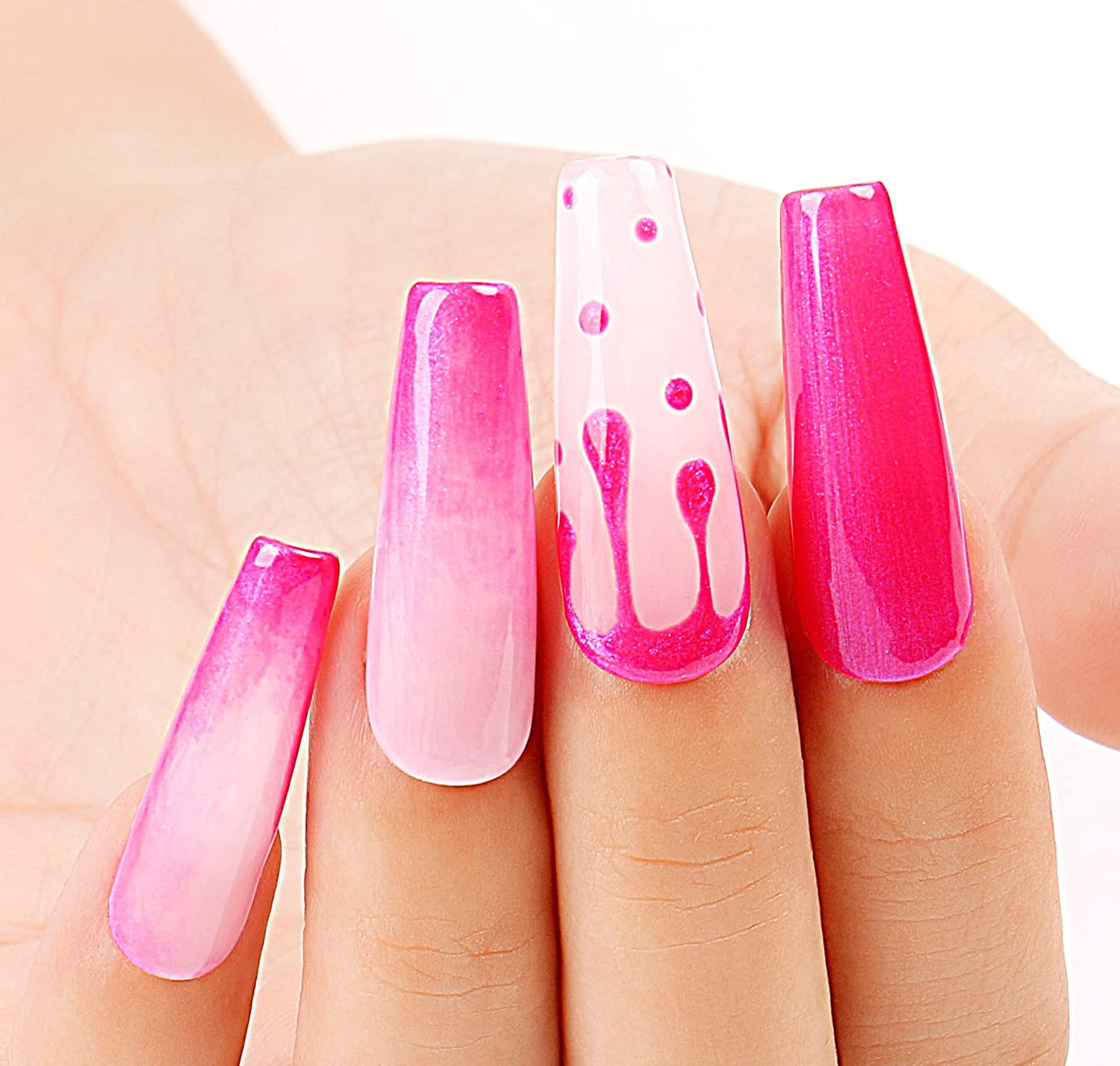 neon pink polish