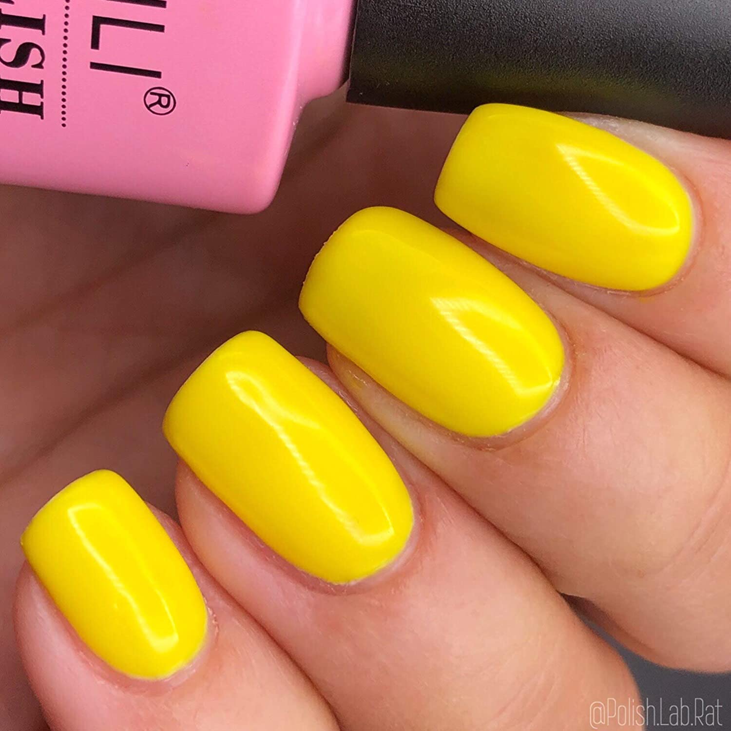 Yellow Summer Light Neon Canary Yellow Gel Polish for Toe Nail