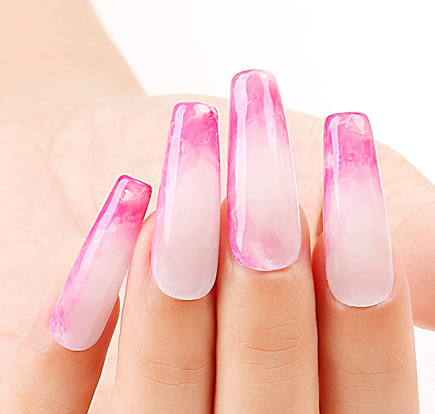 neon pink gel polish