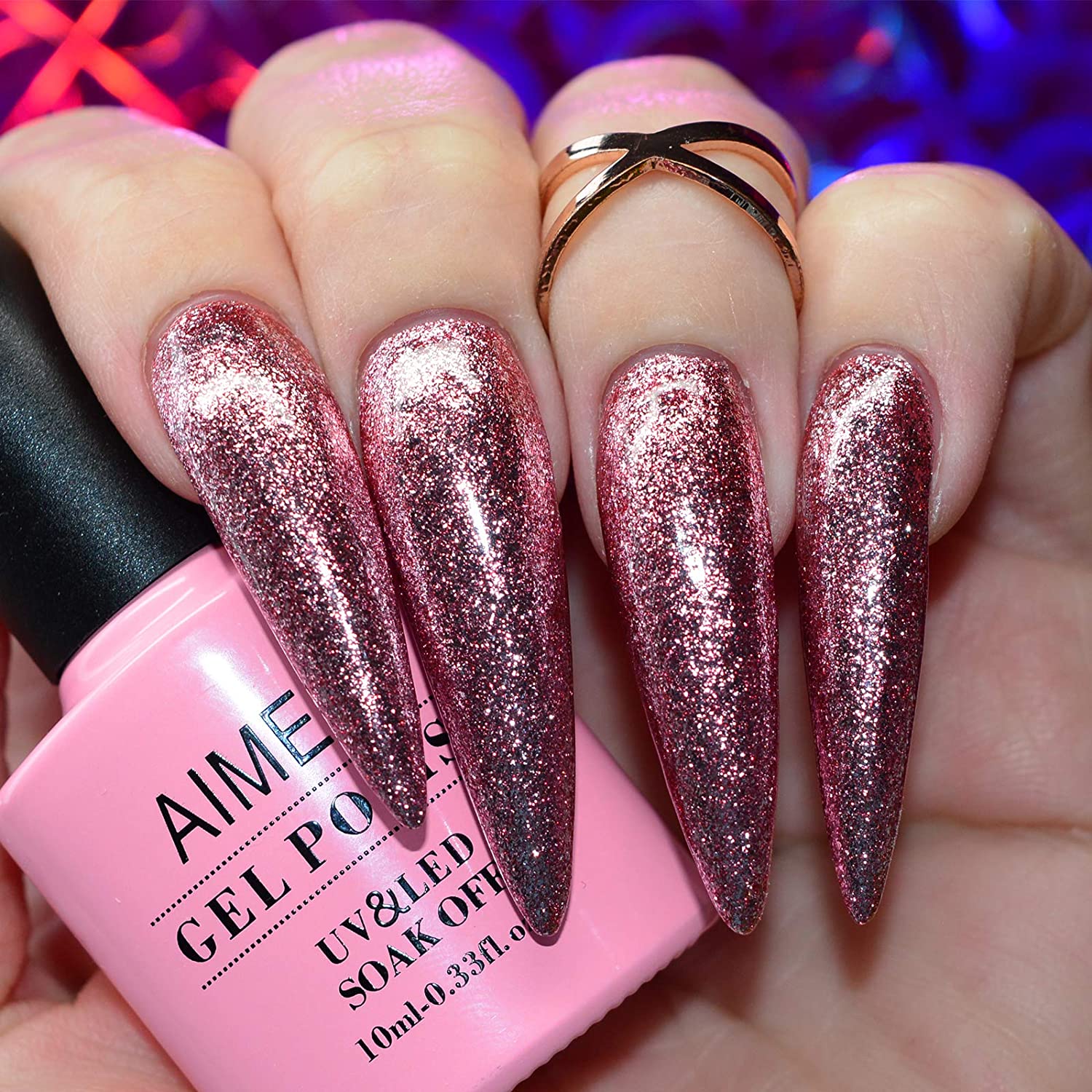 reflective glitter nail polish