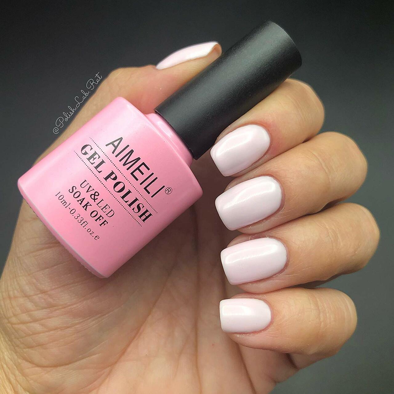 light pink nails