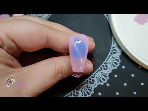 clear pink coffin nails