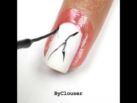 black and white nail designs