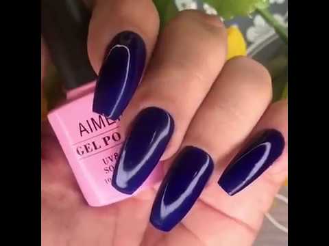 navy blue nail ideas