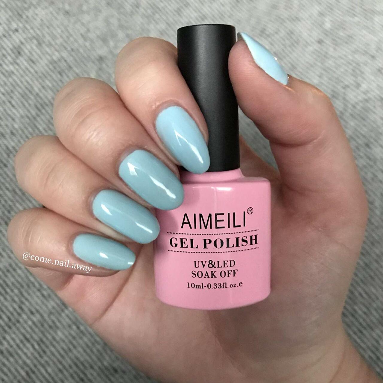 baby blue nail ideas