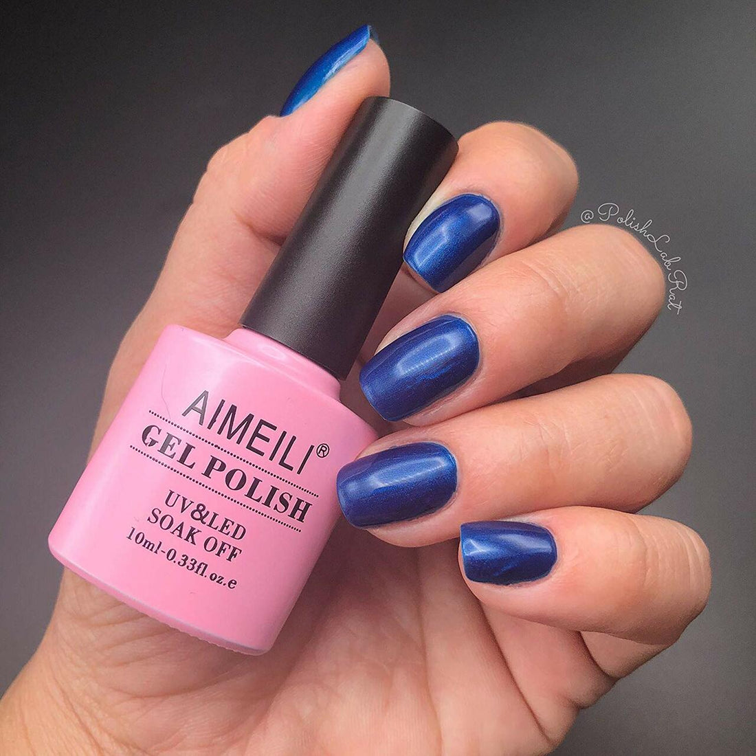 midnight blue gel nail polish