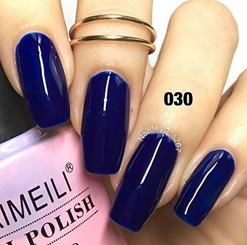 nails navy blue