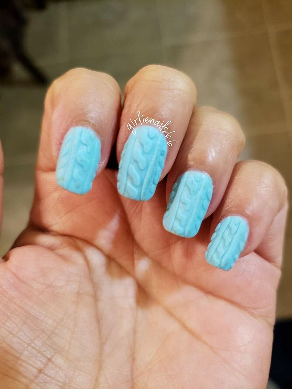 Soft Pastel Blue Nail Art Ideas