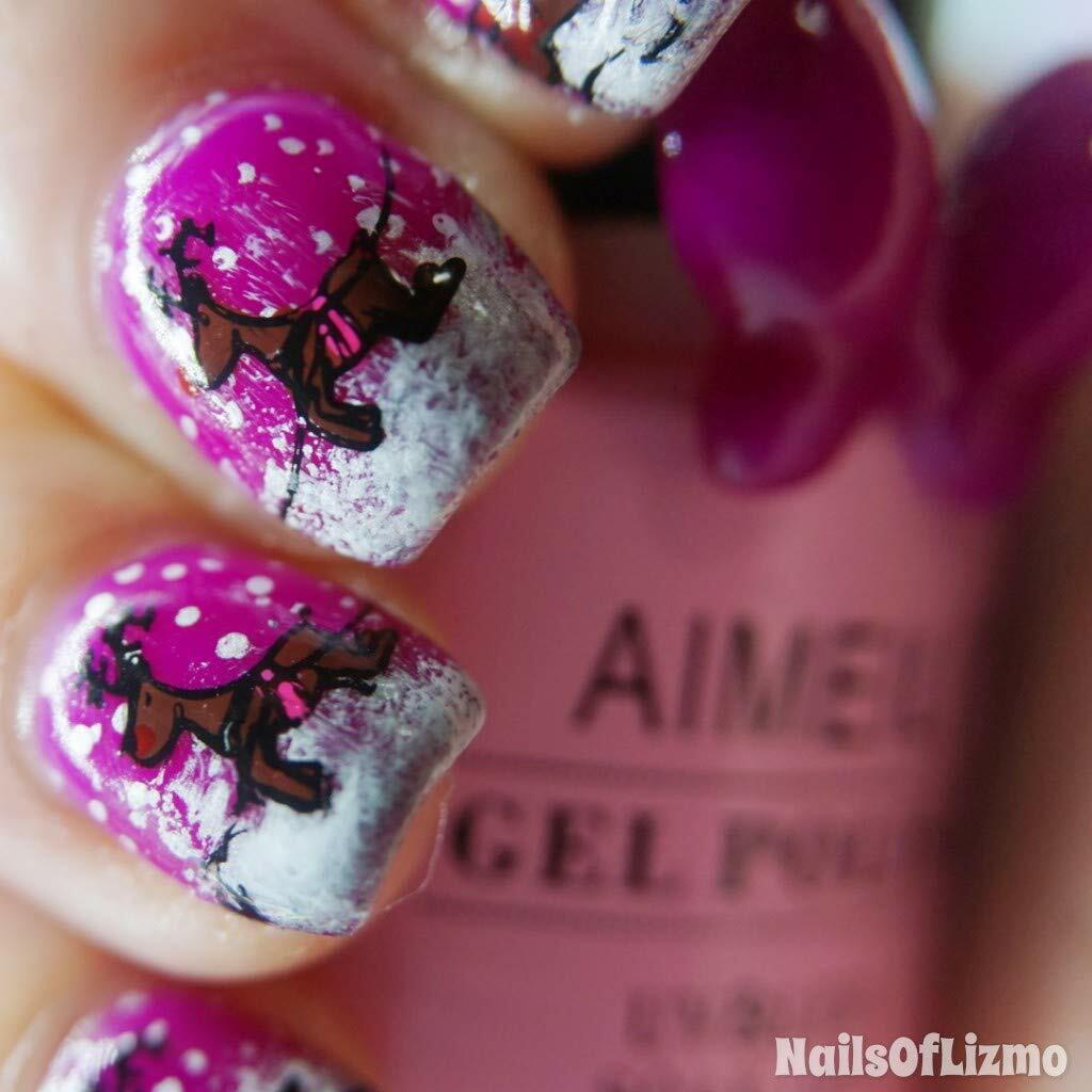 pink and purple nail designs