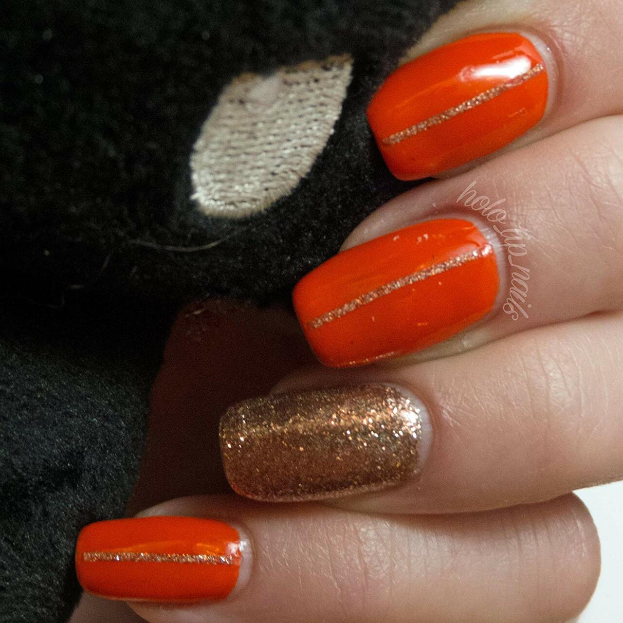 orange nail polish