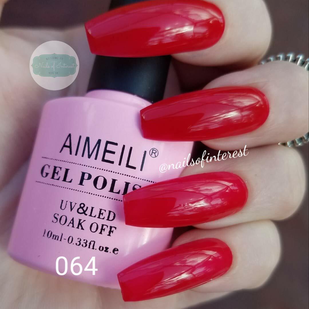 dark red nails