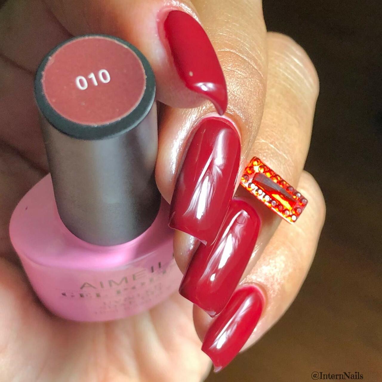 dark red nail ideas